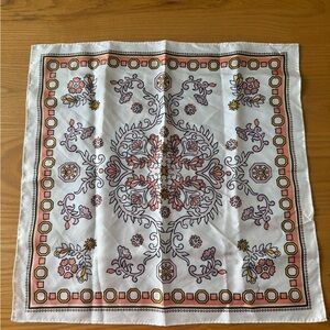 Tory Burch Hicks Garden Silk Neckerchief Scarf